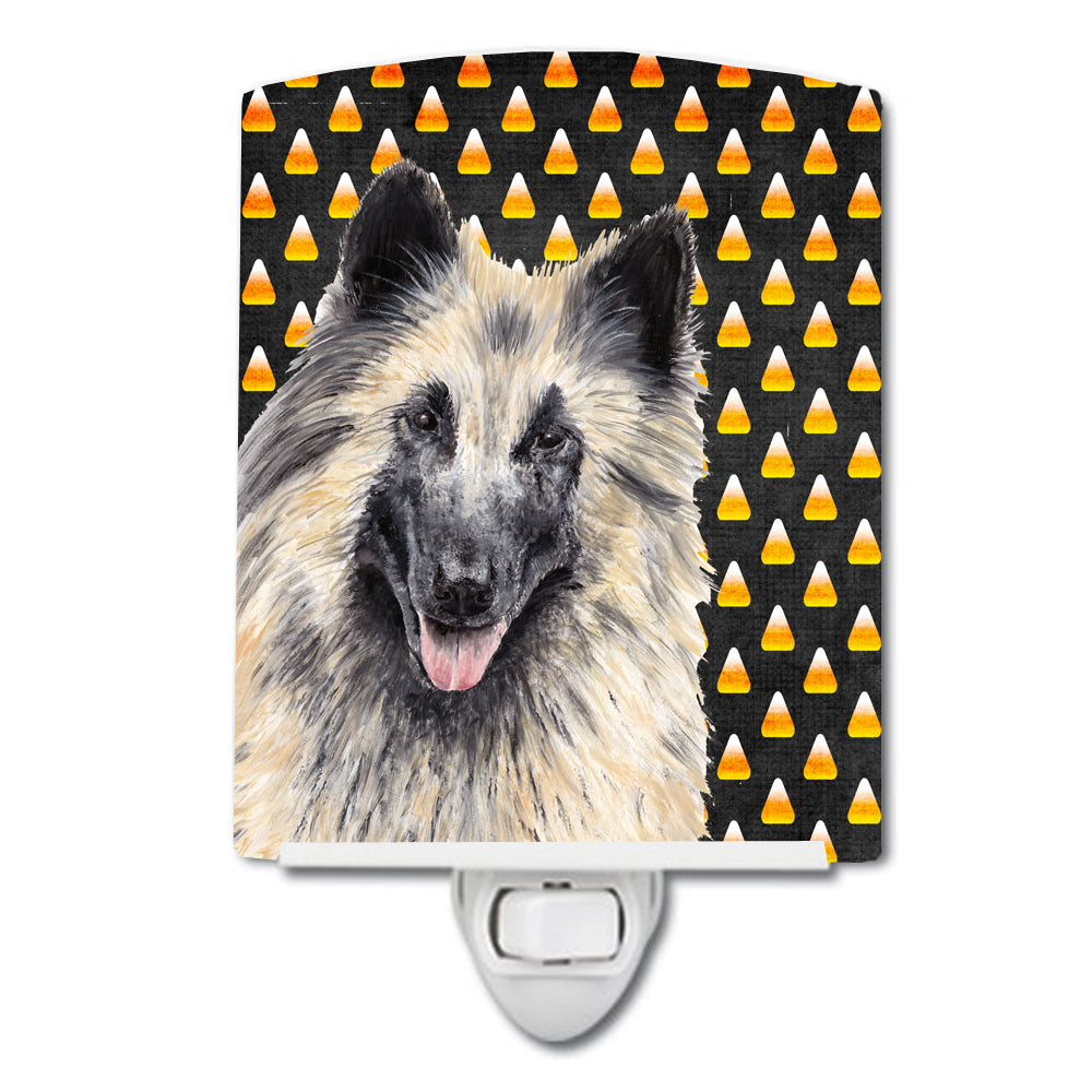 Belgian Tervuren Candy Corn Halloween Portrait Ceramic Night Light SC9193CNL - the-store.com