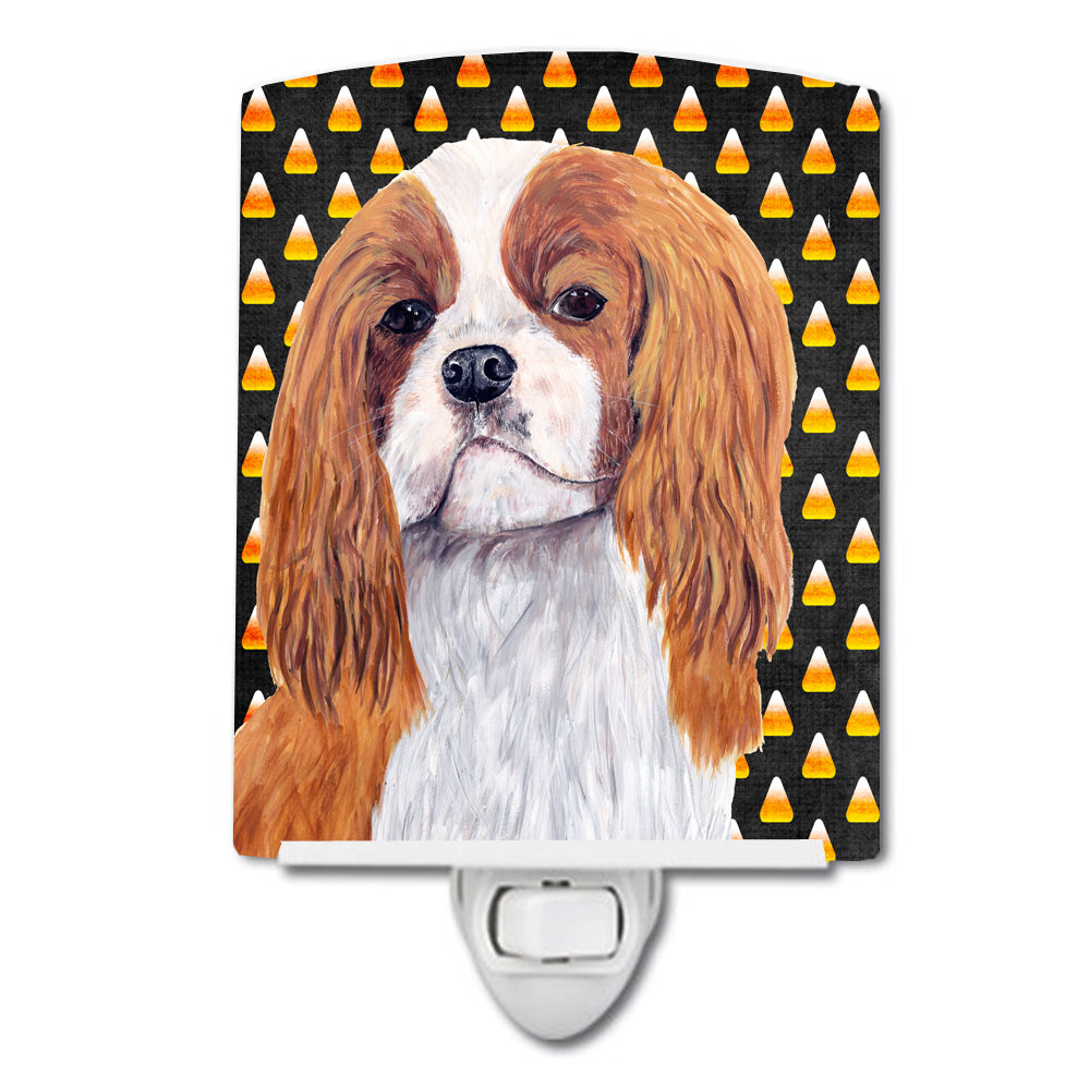 Cavalier Spaniel Blenheim Candy Corn Halloween Portrait Ceramic Night Light SC9194CNL - the-store.com