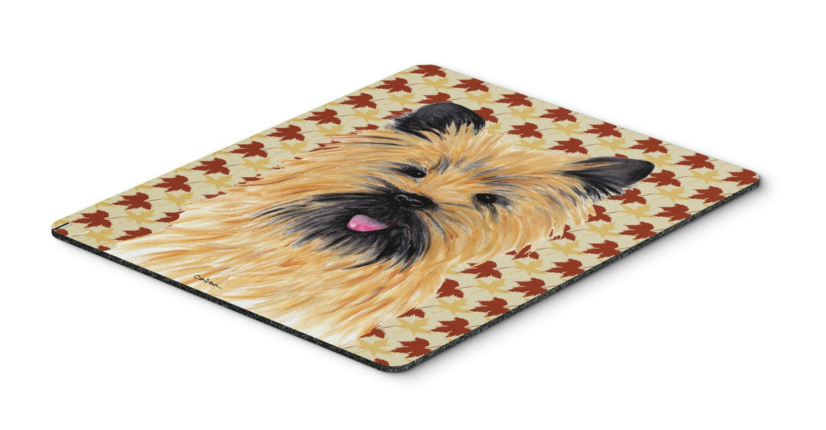 Cairn Terrier Fall Leaves Portrait Mouse Pad, Hot Pad or Trivet by Caroline&#39;s Treasures