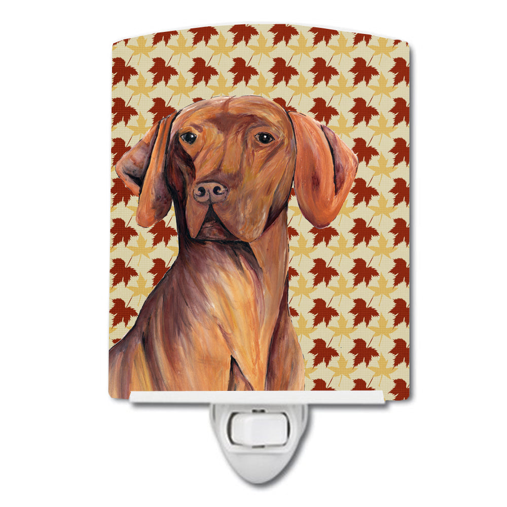 Vizsla Fall Leaves Portrait Ceramic Night Light SC9219CNL - the-store.com