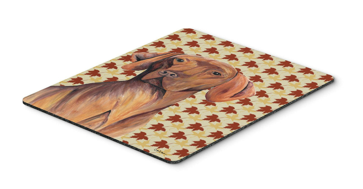 Vizsla Fall Leaves Portrait Mouse Pad, Hot Pad or Trivet by Caroline&#39;s Treasures