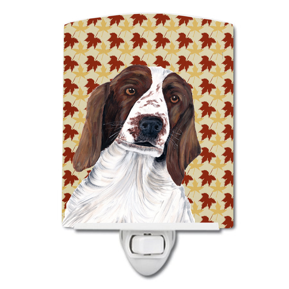 Welsh Springer Spaniel Fall Leaves Portrait Ceramic Night Light SC9220CNL - the-store.com