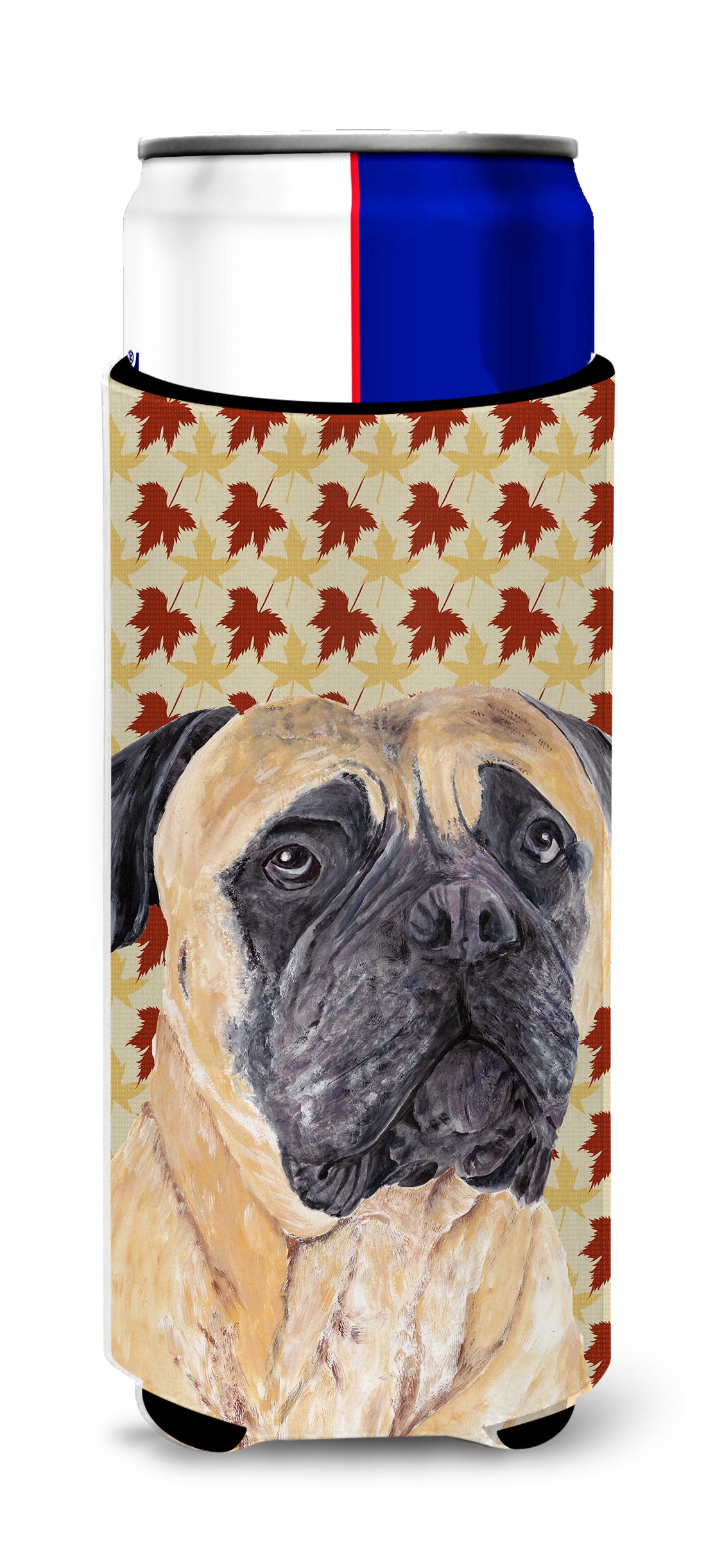 Mastiff Fall Leaves Portrait Ultra Beverage Insulators for slim cans SC9225MUK.