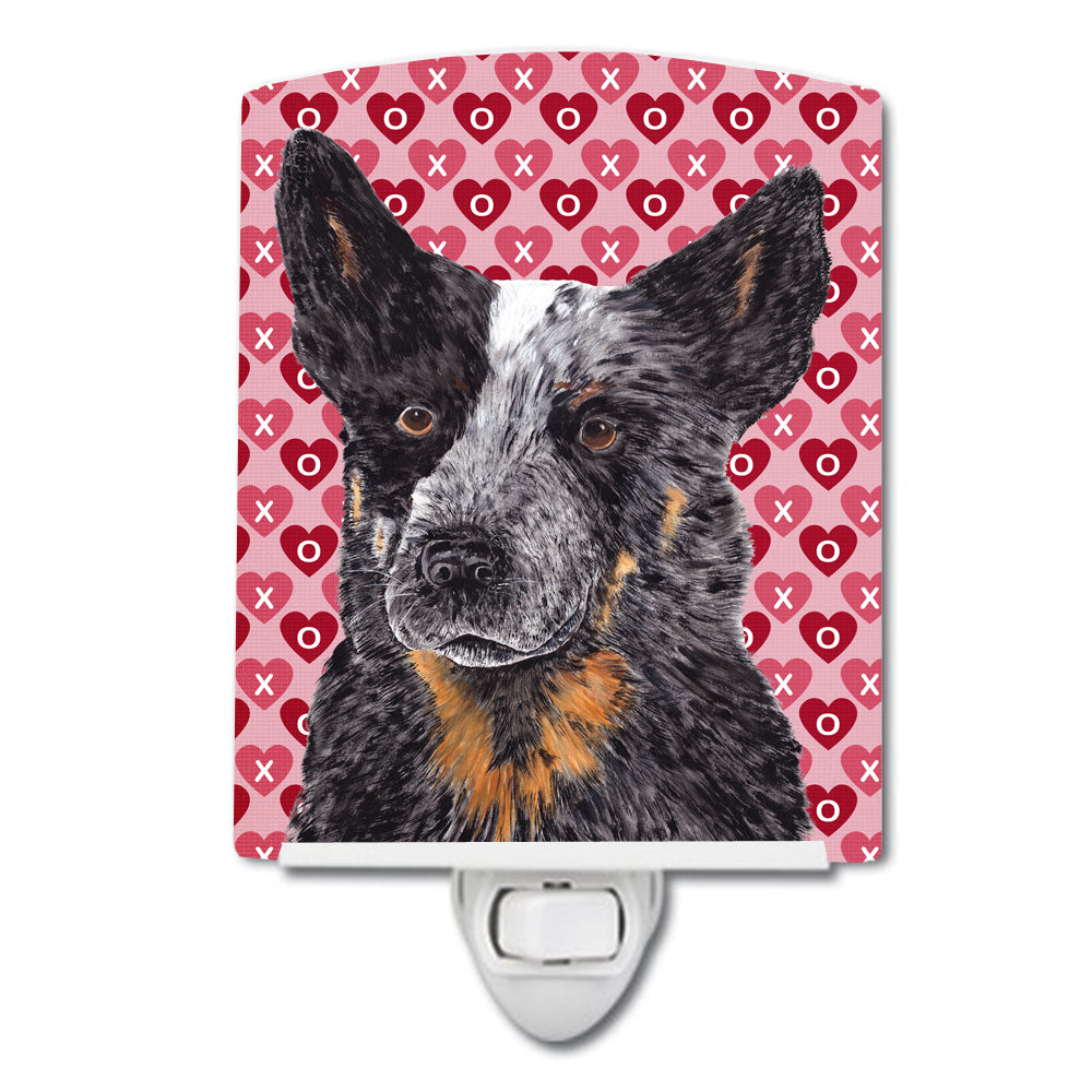 Australian Cattle Dog Hearts Love Valentine's Day Ceramic Night Light SC9243CNL - the-store.com