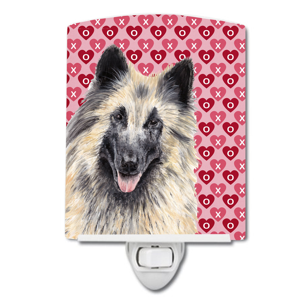 Belgian Tervuren Hearts Love and Valentine&#39;s Day Portrait Ceramic Night Light SC9247CNL - the-store.com