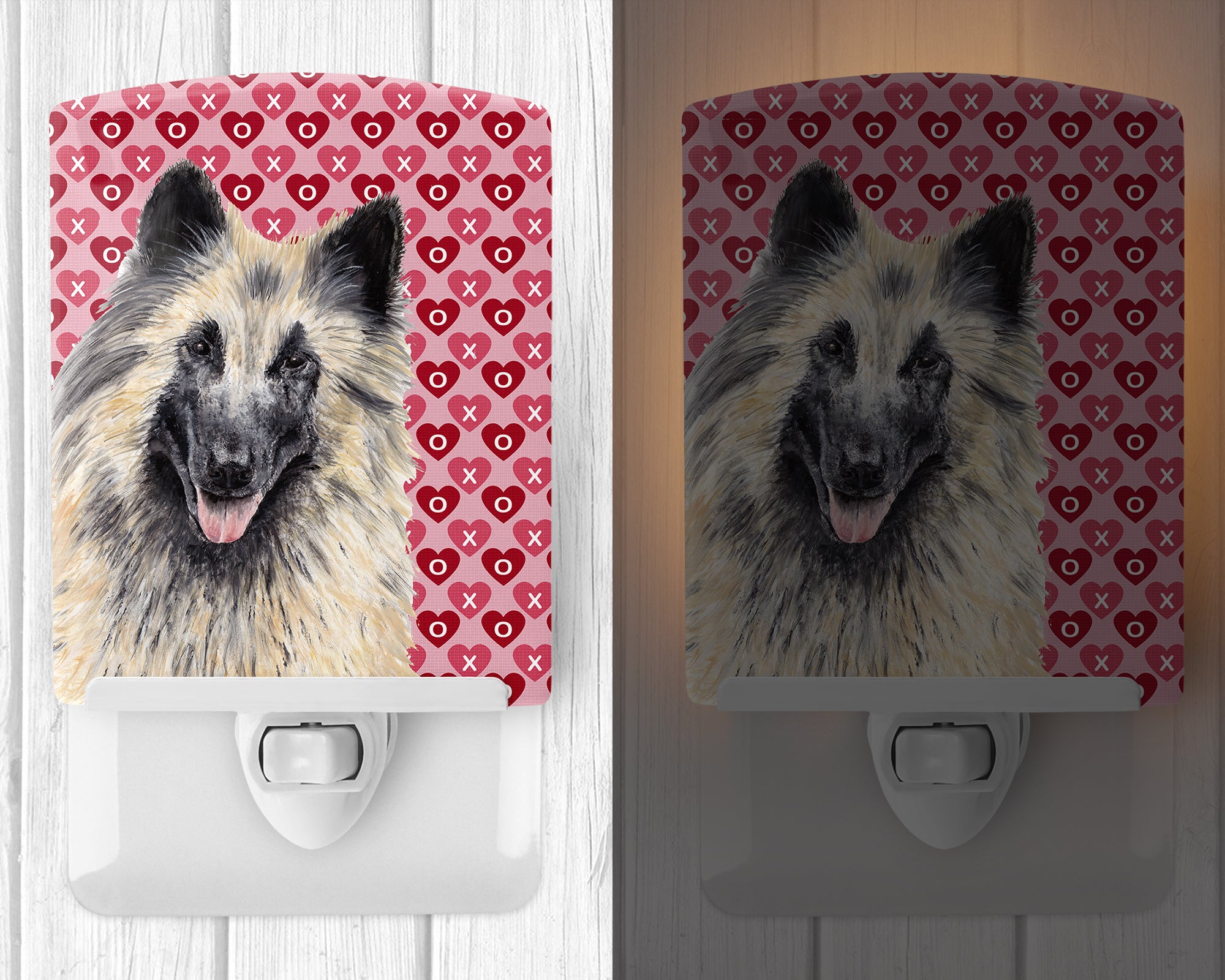 Belgian Tervuren Hearts Love and Valentine's Day Portrait Ceramic Night Light SC9247CNL - the-store.com