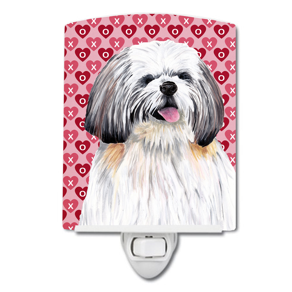 Shih Tzu Hearts Love and Valentine's Day Portrait Ceramic Night Light SC9256CNL - the-store.com