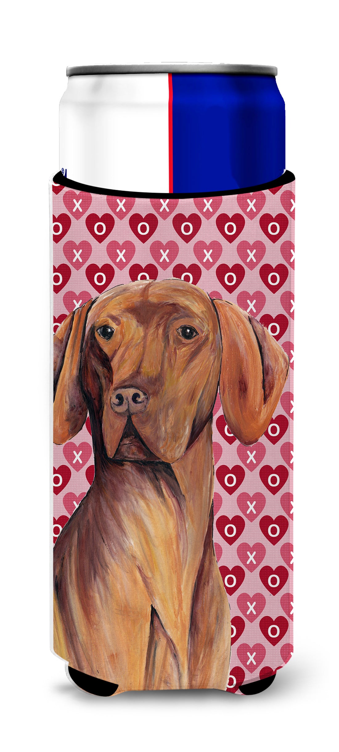 Vizsla Hearts Love and Valentine's Day Portrait Ultra Beverage Insulators for slim cans SC9261MUK.