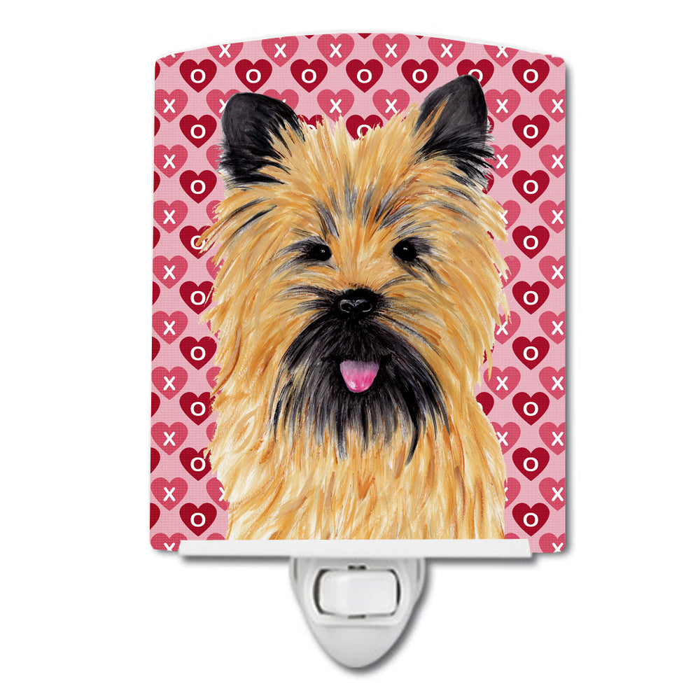 Cairn Terrier Hearts Love and Valentine's Day Portrait Ceramic Night Light SC9264CNL - the-store.com