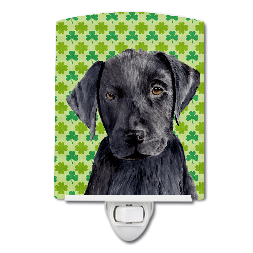 Labrador Black St. Patrick's Day Shamrock Portrait Ceramic Night Light SC9284CNL - the-store.com