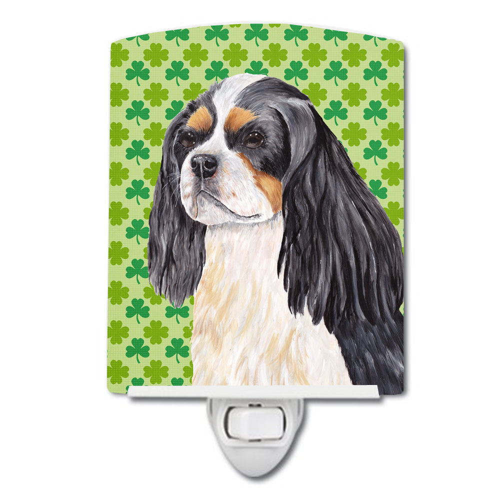 Cavalier Spaniel St. Patrick's Day Shamrock Portrait Ceramic Night Light SC9311CNL - the-store.com