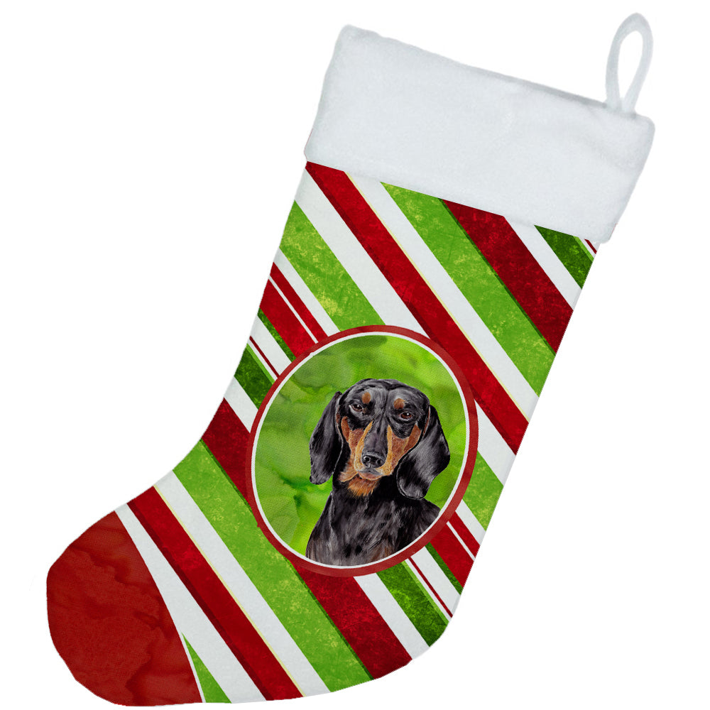 Dachshund Candy Cane Holiday Christmas  Christmas Stocking SC9323  the-store.com.