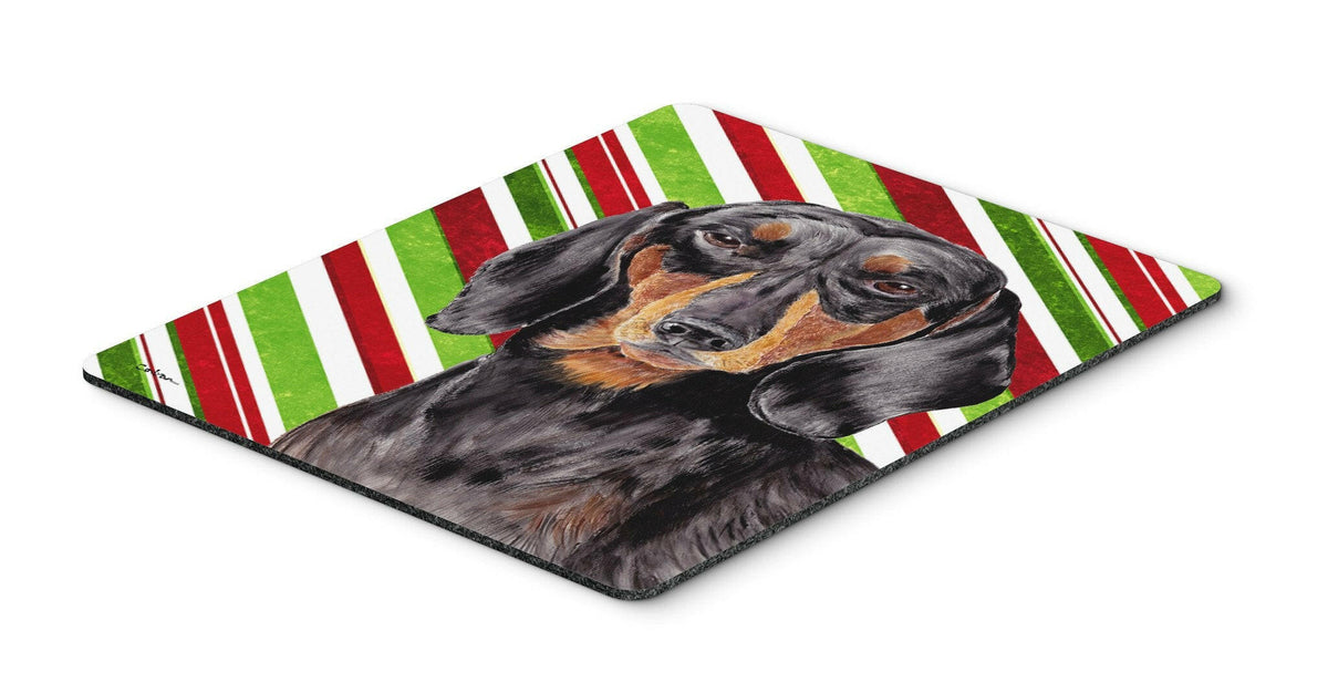 Dachshund Candy Cane Holiday Christmas Mouse Pad, Hot Pad or Trivet by Caroline&#39;s Treasures