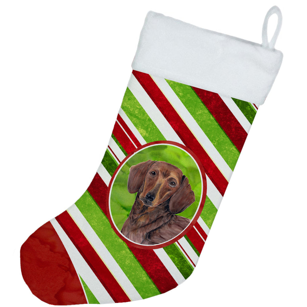 Dachshund Candy Cane Holiday Christmas  Christmas Stocking SC9328  the-store.com.