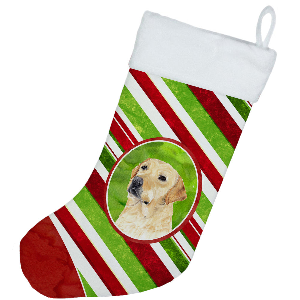 Labrador Candy Cane Holiday Christmas  Christmas Stocking SC9336  the-store.com.