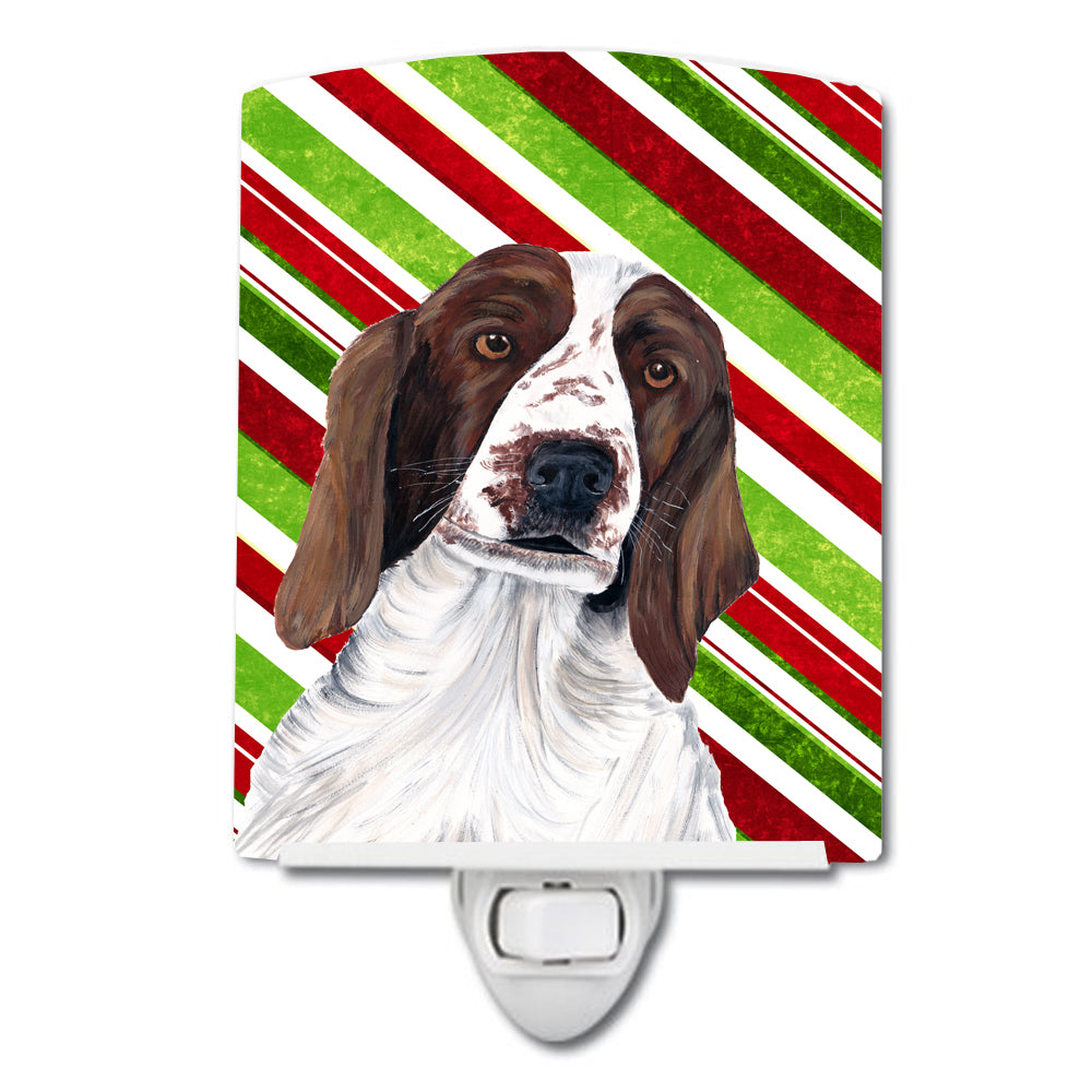 Welsh Springer Spaniel Candy Cane Holiday Christmas Ceramic Night Light SC9340CNL - the-store.com