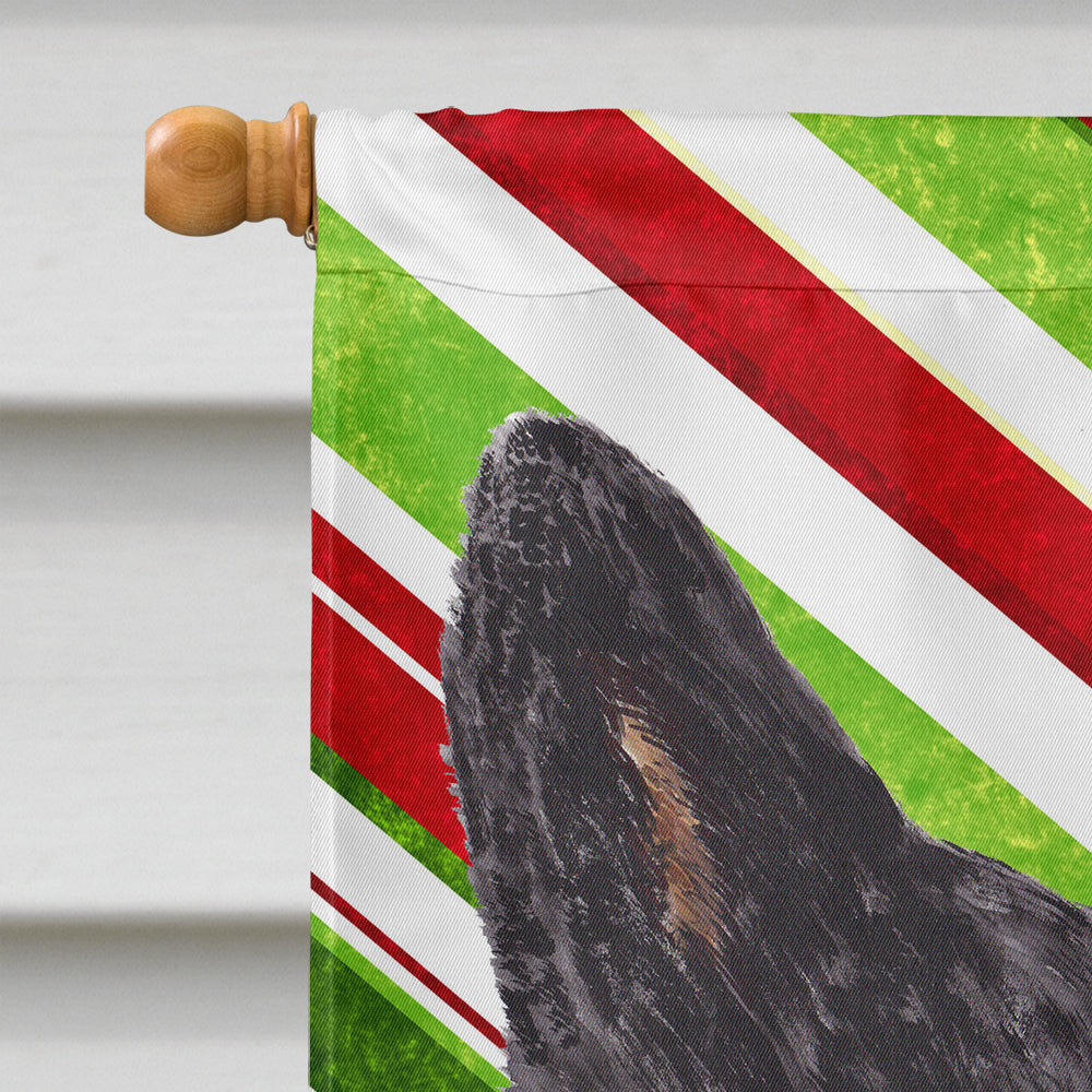 Australian Cattle Dog Candy Cane Holiday Christmas Flag Canvas House Size  the-store.com.