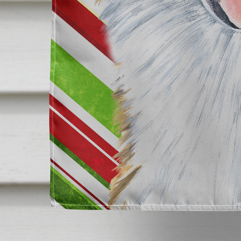 Australian Shepherd Candy Cane Holiday Christmas Flag Canvas House Size  the-store.com.