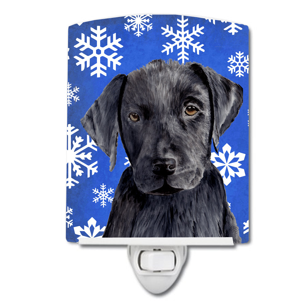 Labrador Winter Snowflakes Holiday Ceramic Night Light SC9364CNL - the-store.com