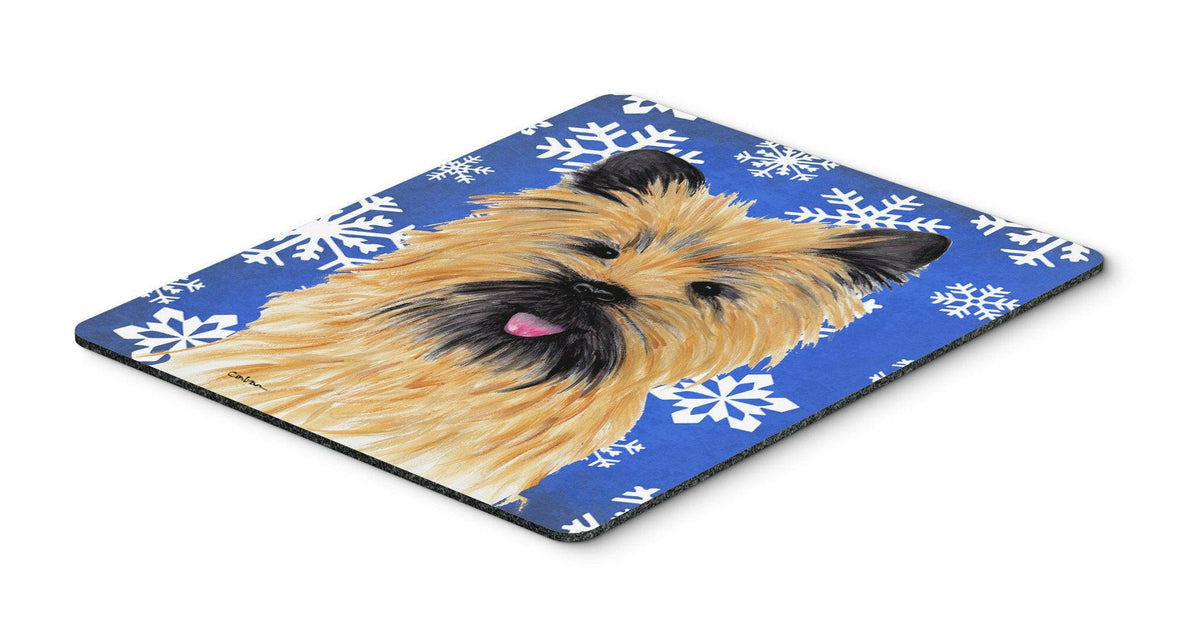 Cairn Terrier Winter Snowflakes Holiday Mouse Pad, Hot Pad or Trivet by Caroline&#39;s Treasures