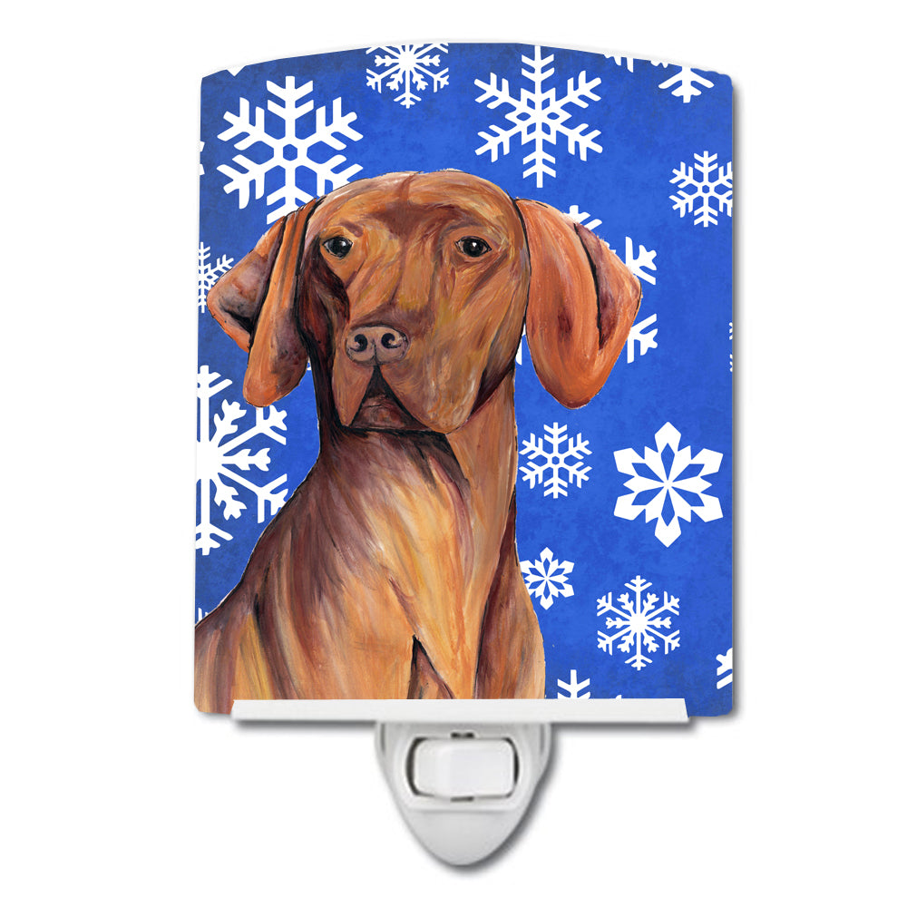 Vizsla Winter Snowflakes Holiday Ceramic Night Light SC9378CNL - the-store.com