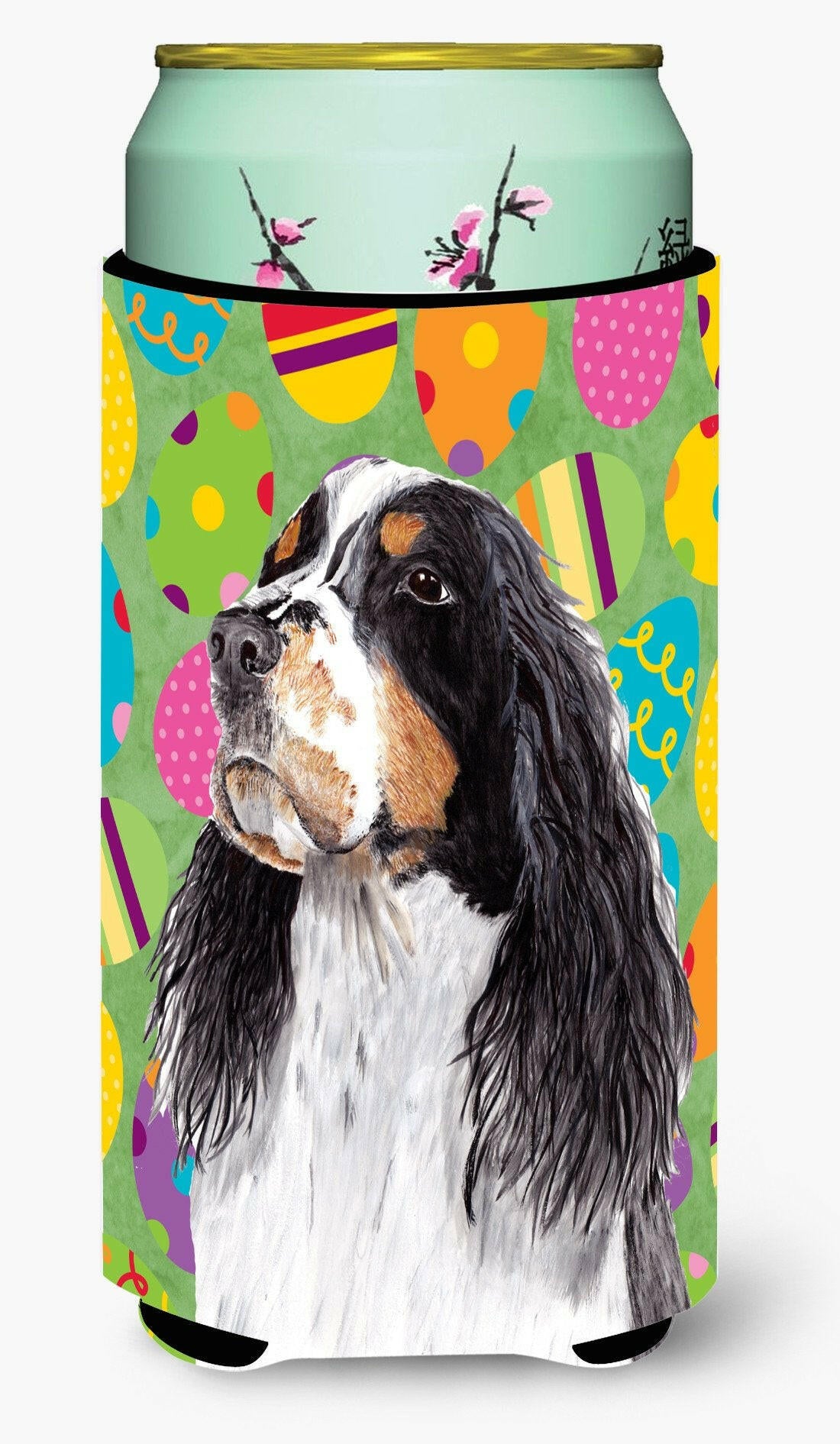 Springer Spaniel Easter Eggtravaganza  Tall Boy Beverage Insulator Beverage Insulator Hugger by Caroline's Treasures