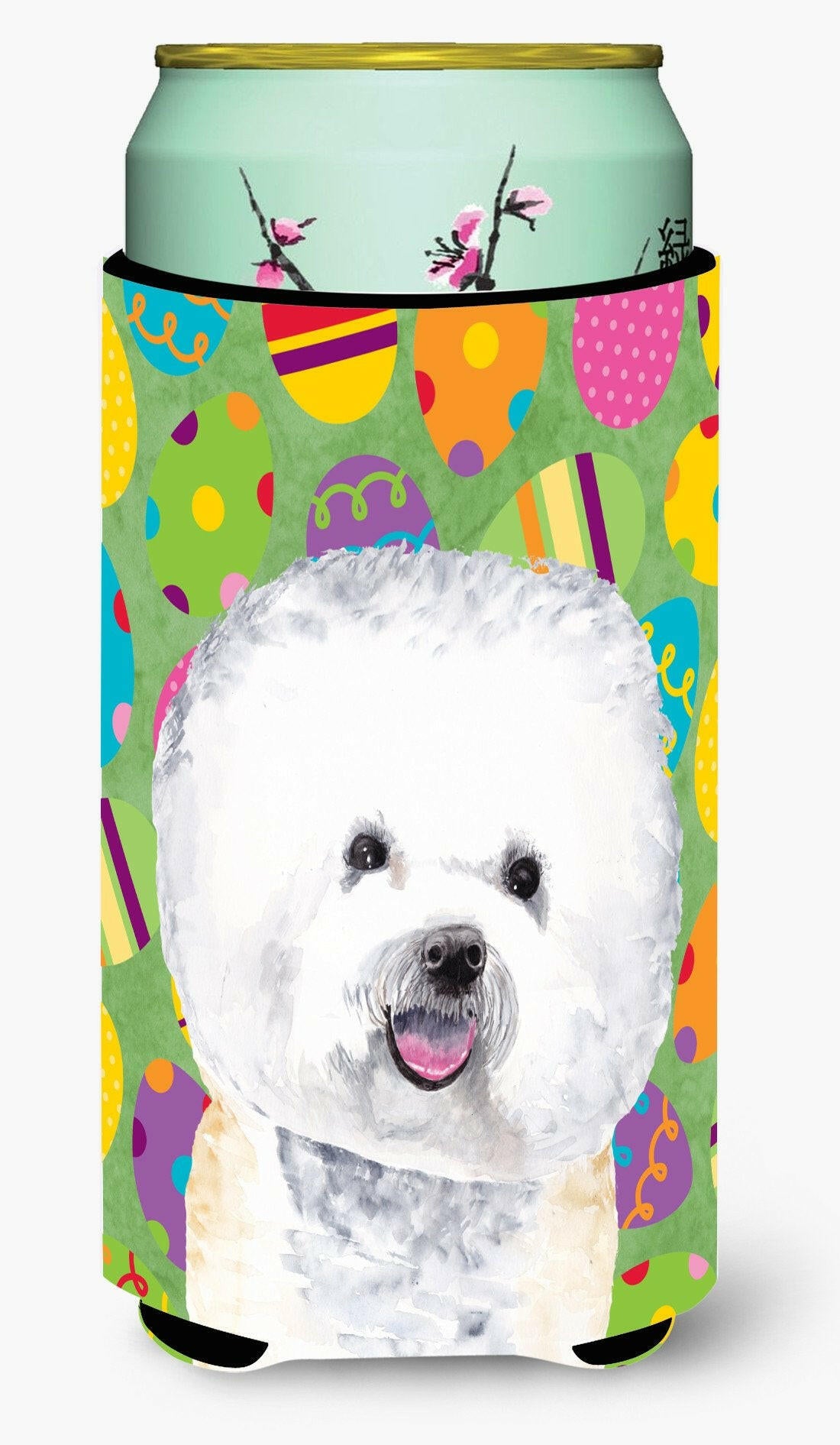 Bichon Frise Easter Eggtravaganza  Tall Boy Beverage Insulator Beverage Insulator Hugger by Caroline&#39;s Treasures