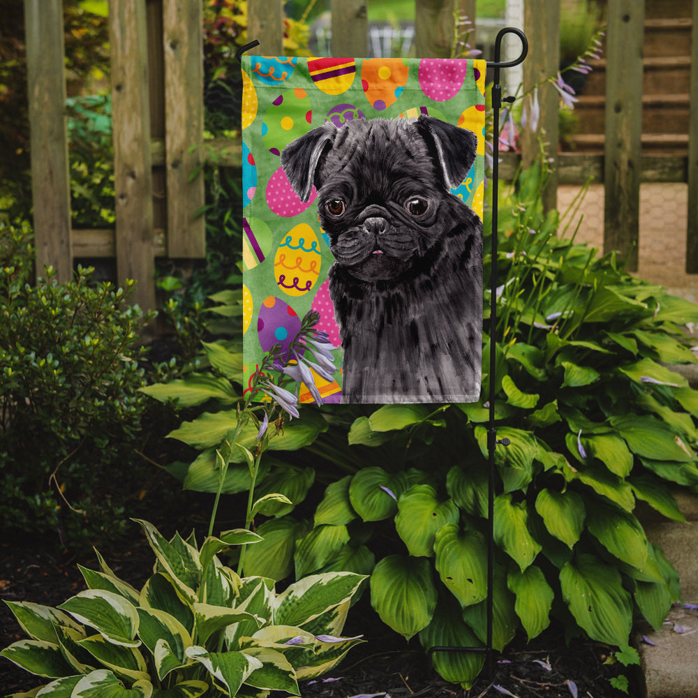 Pug Easter Eggtravaganza Flag Garden Size  the-store.com.