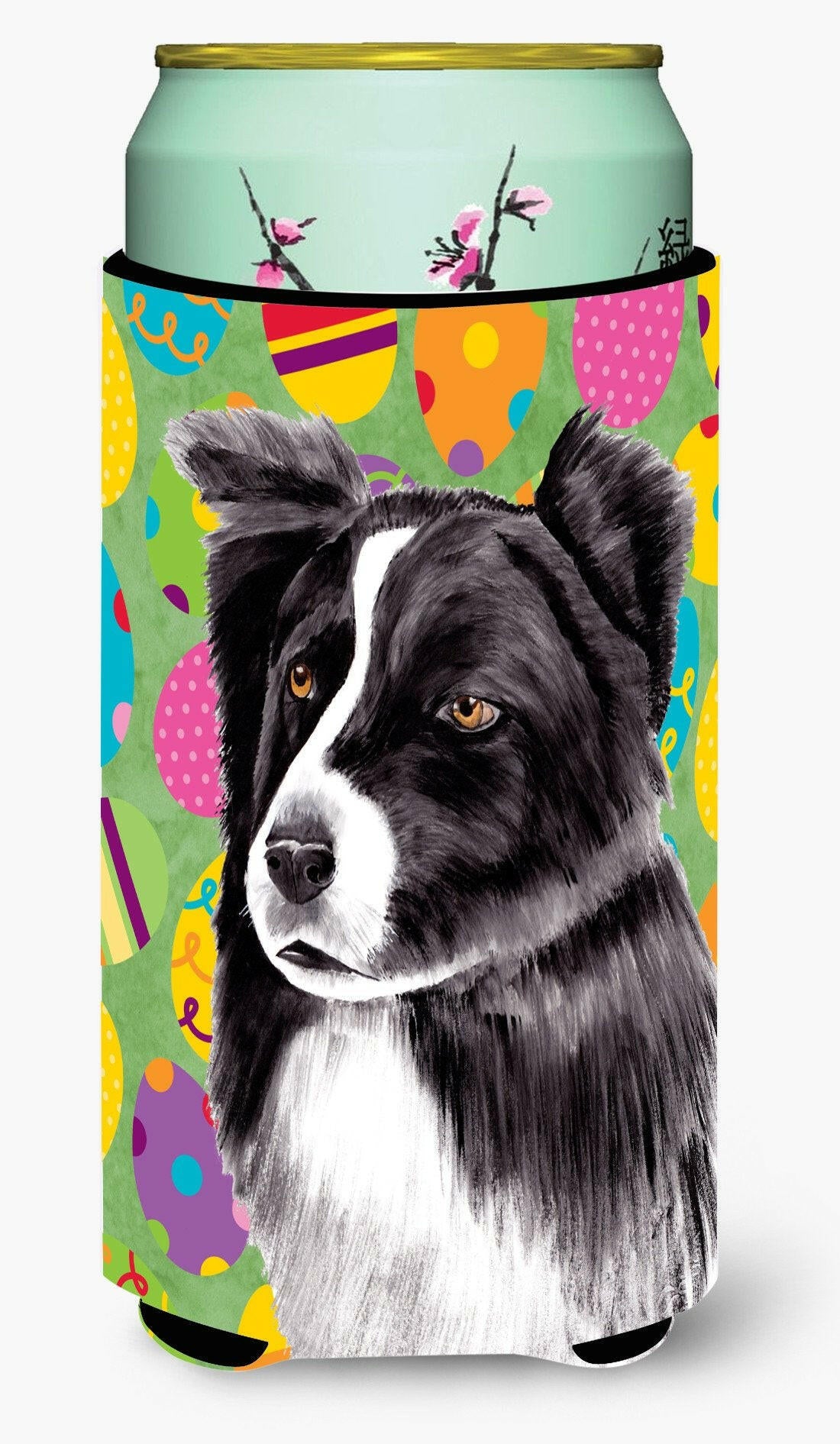 Border Collie Easter Eggtravaganza  Tall Boy Beverage Insulator Beverage Insulator Hugger by Caroline&#39;s Treasures