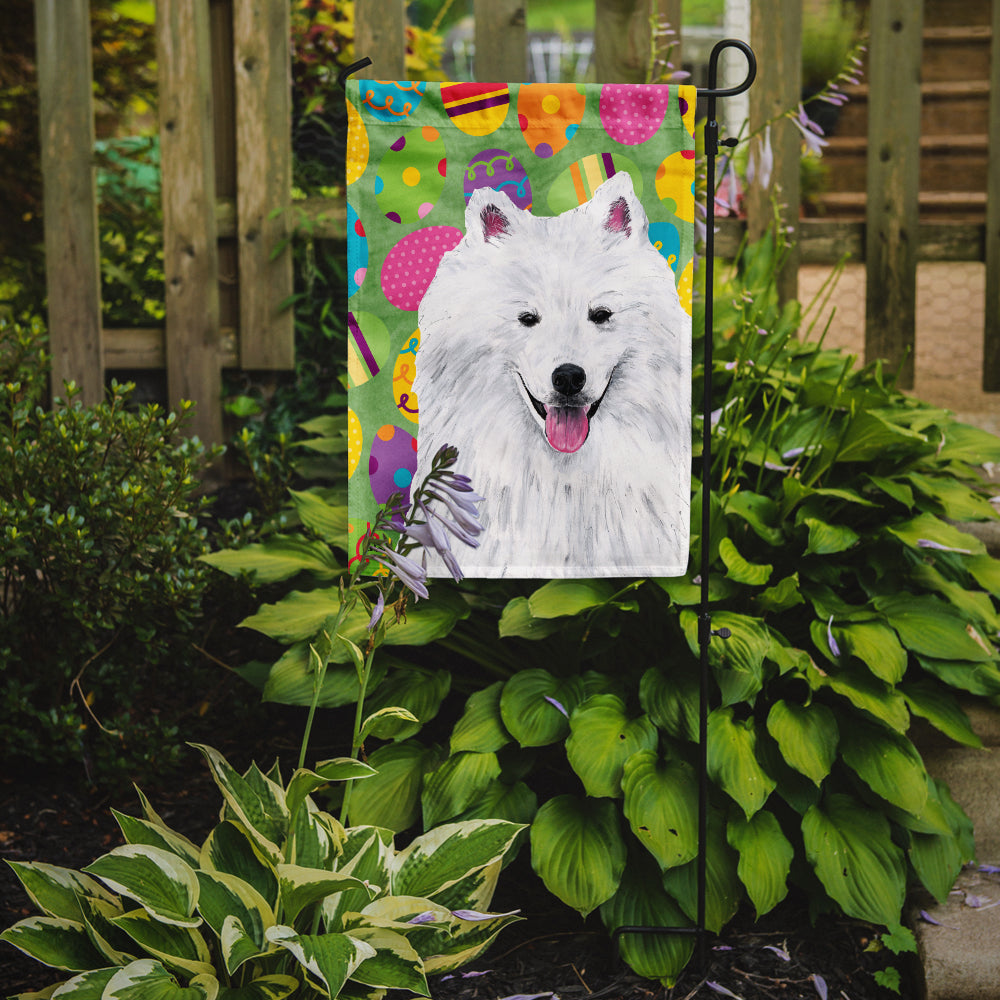 American Eskimo Easter Eggtravaganza Flag Garden Size  the-store.com.