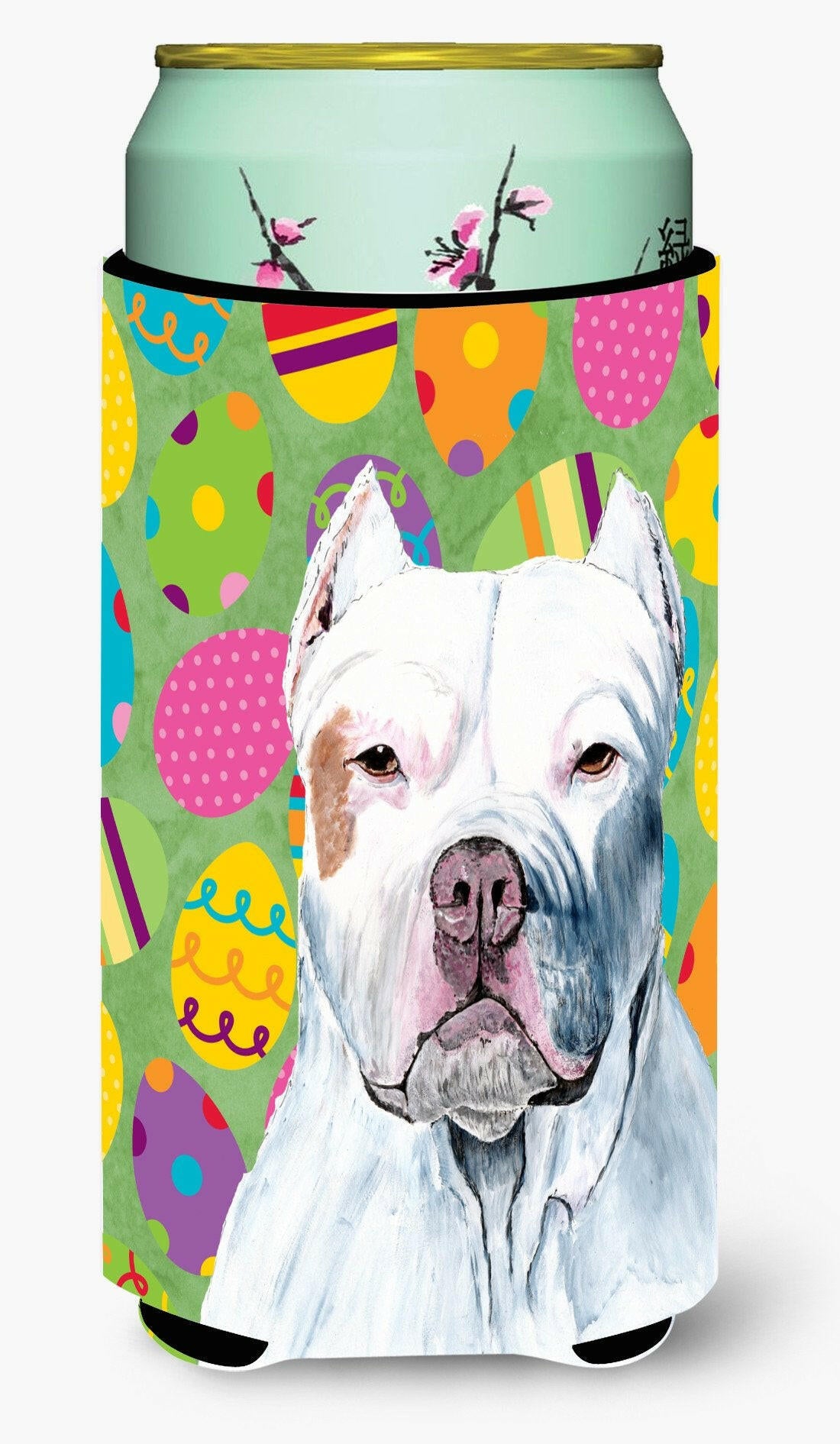 Pit Bull Easter Eggtravaganza  Tall Boy Beverage Insulator Beverage Insulator Hugger by Caroline's Treasures