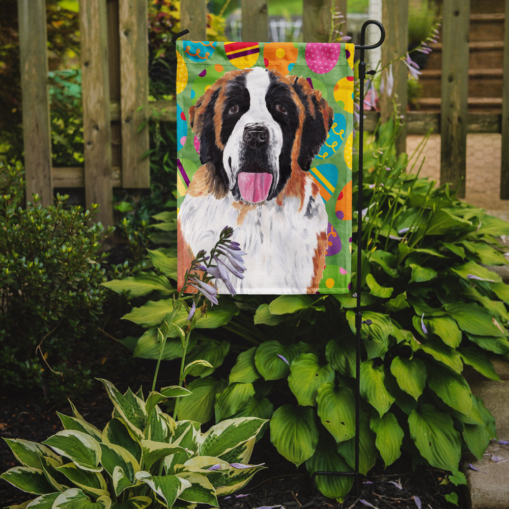 Saint Bernard Easter Eggtravaganza Flag Garden Size  the-store.com.