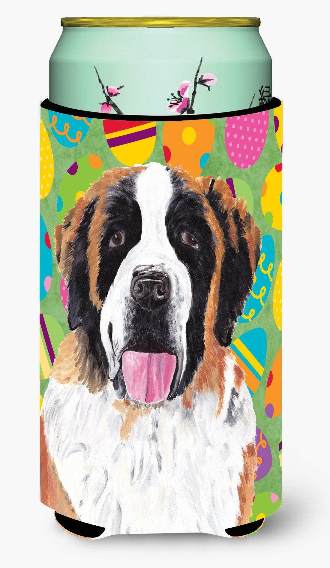 Saint Bernard Easter Eggtravaganza  Tall Boy Beverage Insulator Beverage Insulator Hugger by Caroline's Treasures