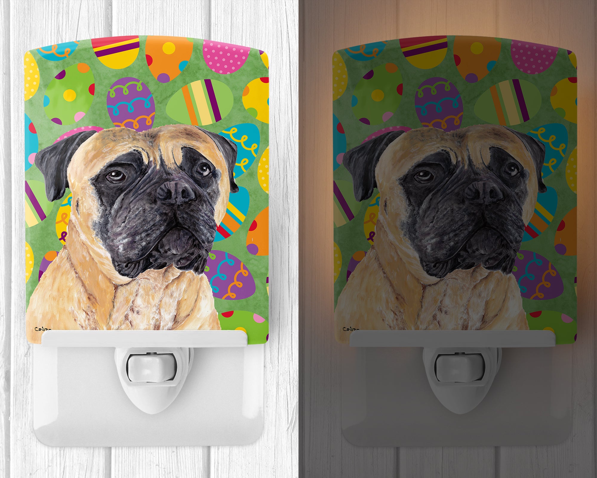 Mastiff Easter Eggtravaganza Ceramic Night Light SC9465CNL - the-store.com