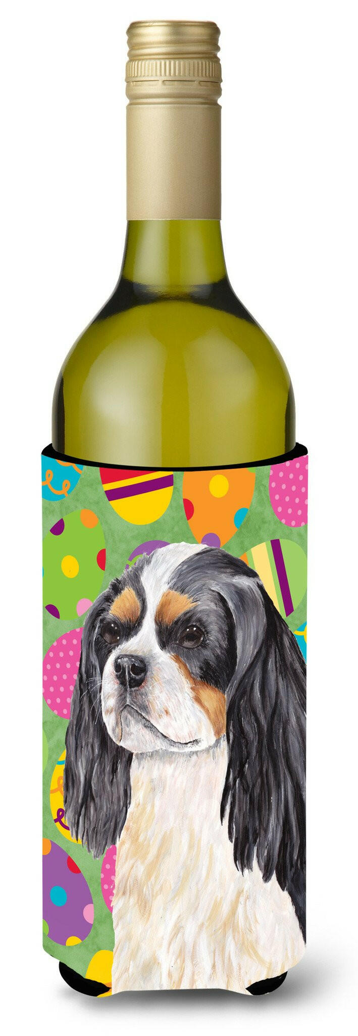 Cavalier Spaniel Easter Eggtravaganza Wine Bottle Beverage Insulator Beverage Insulator Hugger SC9471LITERK by Caroline's Treasures