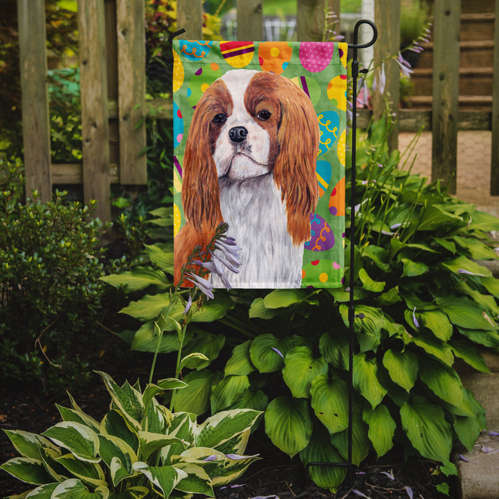 Cavalier Spaniel Easter Eggtravaganza Flag Garden Size  the-store.com.