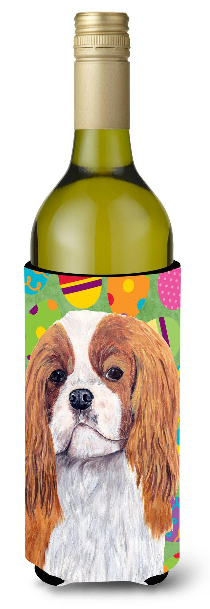 Cavalier Spaniel Easter Eggtravaganza Wine Bottle Beverage Insulator Beverage Insulator Hugger SC9474LITERK by Caroline's Treasures