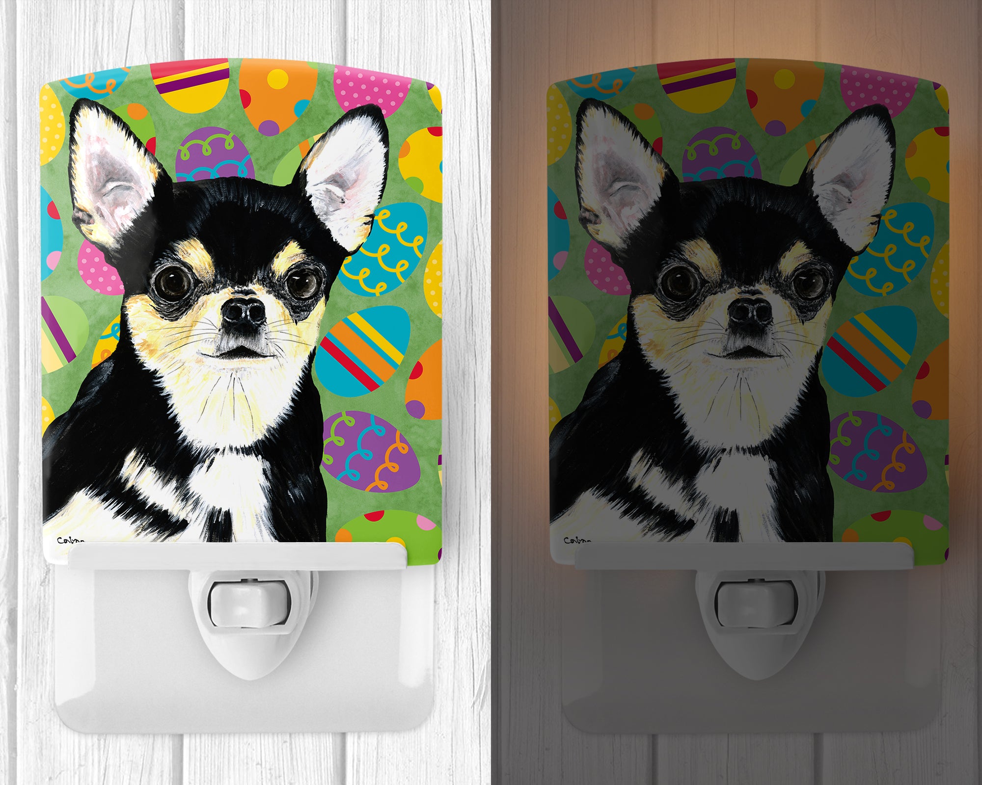 Chihuahua Easter Eggtravaganza Ceramic Night Light SC9479CNL - the-store.com