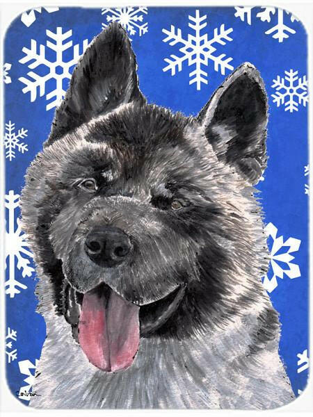 Akita Winter Snowflakes Holiday Mouse Pad, Hot Pad or Trivet SC9481MP by Caroline's Treasures