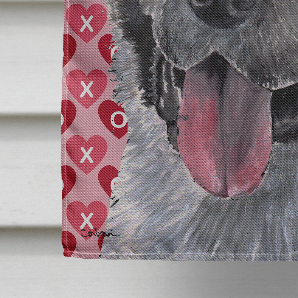 Akita Hearts Love and Valentine's Day Flag Canvas House Size SC9484CHF  the-store.com.