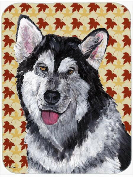 Alaskan Malamute Fall Leaves Mouse Pad, Hot Pad or Trivet SC9495MP by Caroline's Treasures