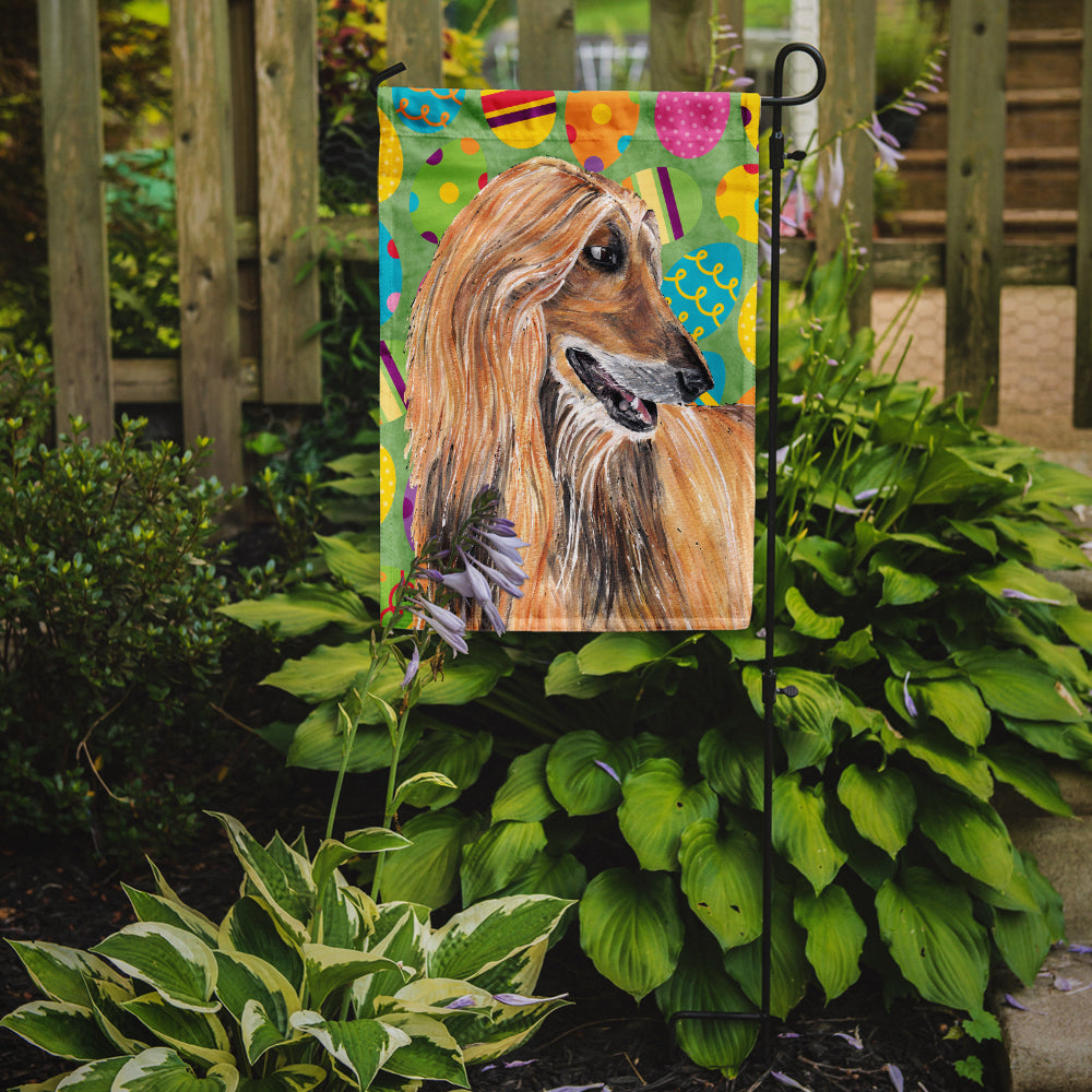 Afghan Hound Easter Eggtravaganza Flag Garden Size SC9500GF  the-store.com.