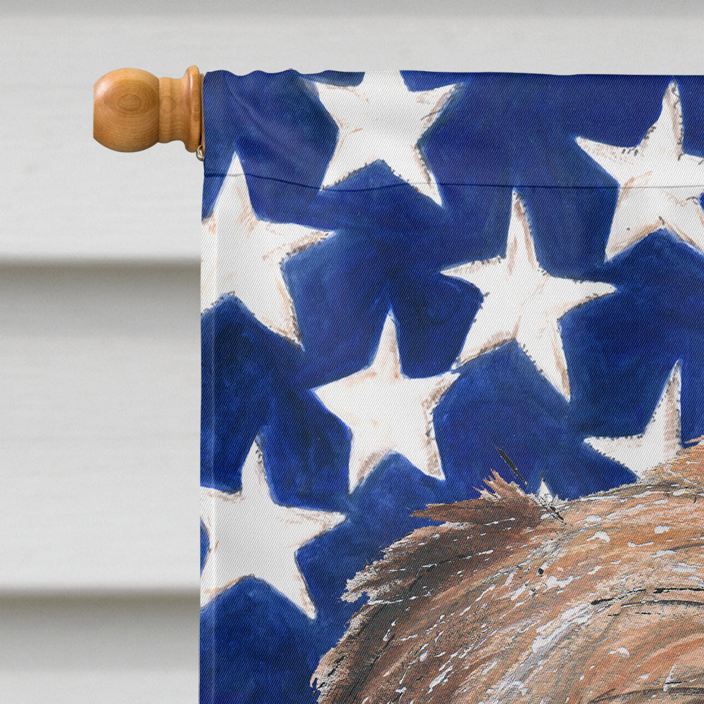 Brussels Griffon USA American Flag Flag Canvas House Size  the-store.com.