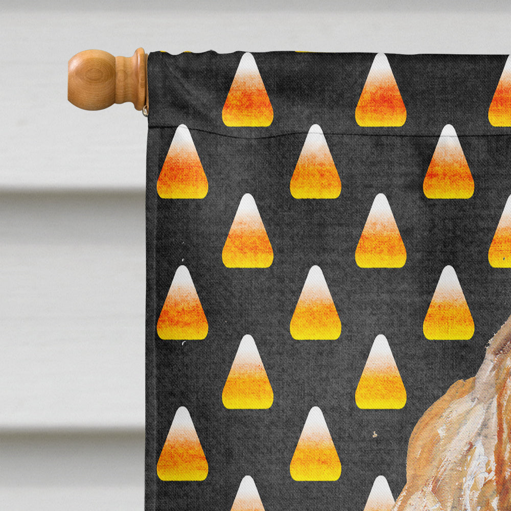 Cocker Spaniel Halloween Candy Corn Flag Canvas House Size  the-store.com.