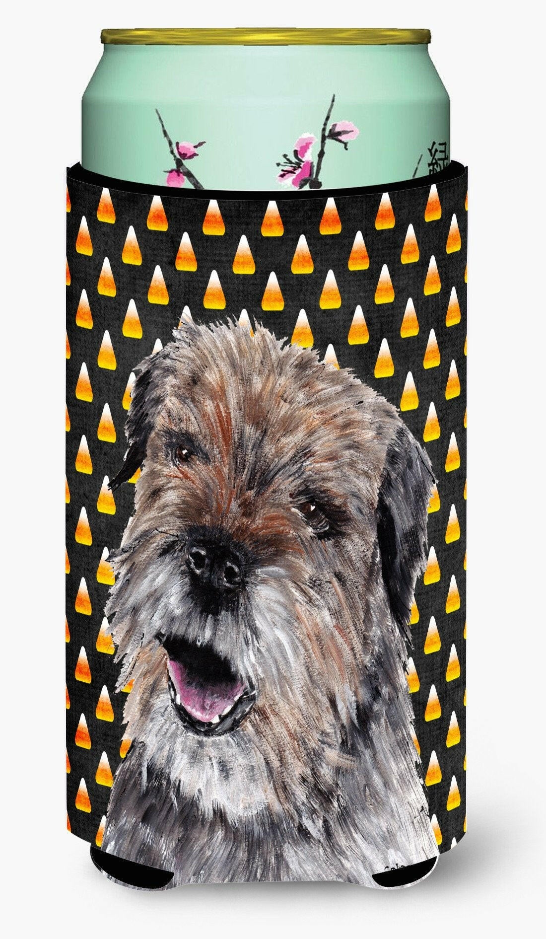 Border Terrier Halloween Candy Corn Tall Boy Beverage Insulator Beverage Insulator Hugger by Caroline's Treasures