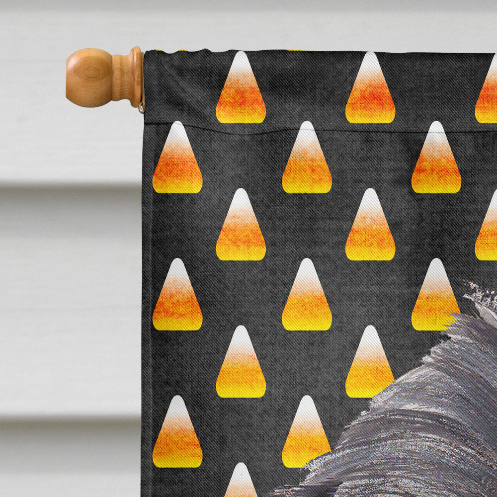 Brussels Griffon Halloween Candy Corn Flag Canvas House Size  the-store.com.