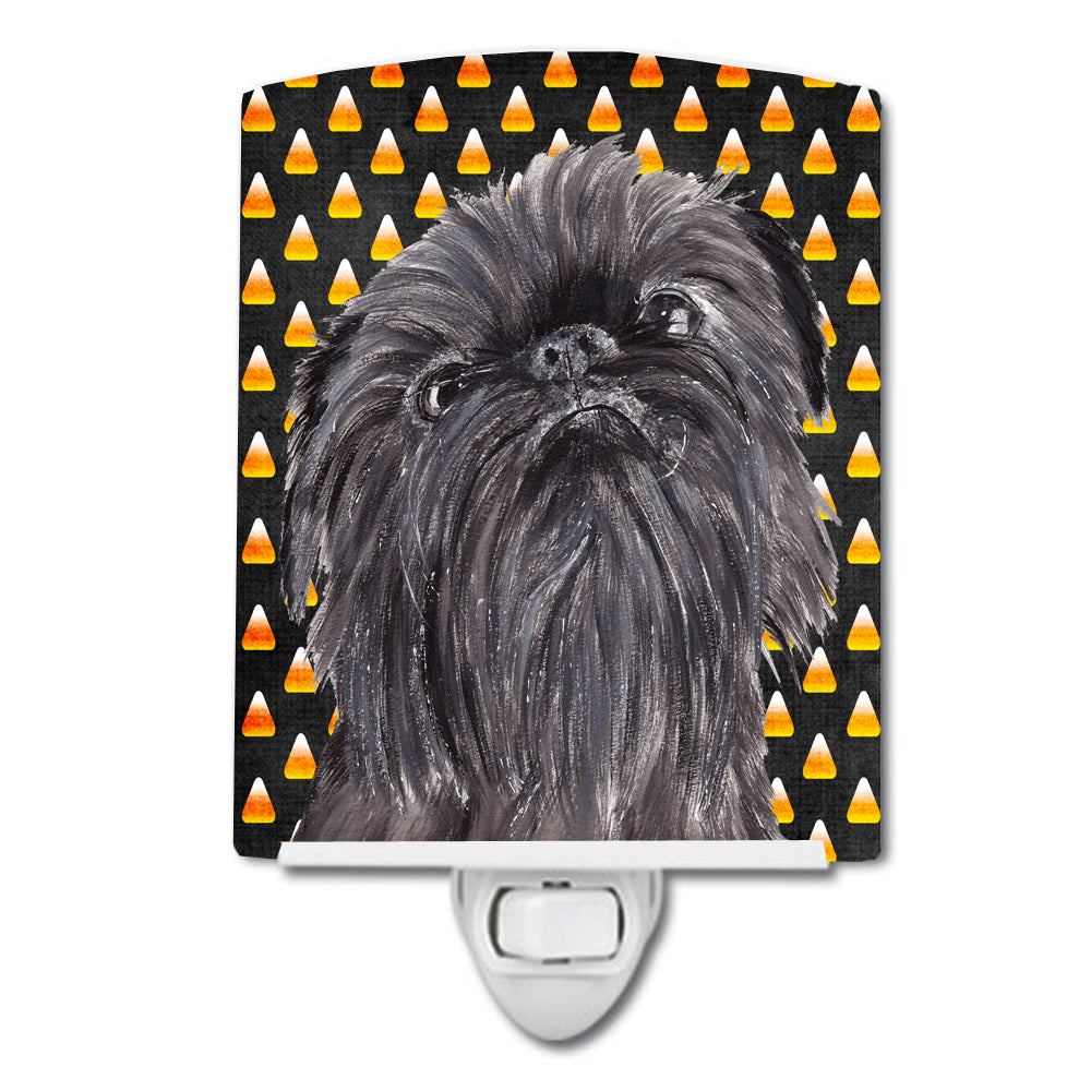 Brussels Griffon  Candy Corn Halloween Ceramic Night Light SC9531CNL - the-store.com