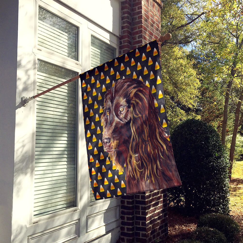 Boykin Spaniel Halloween Candy Corn Flag Canvas House Size  the-store.com.