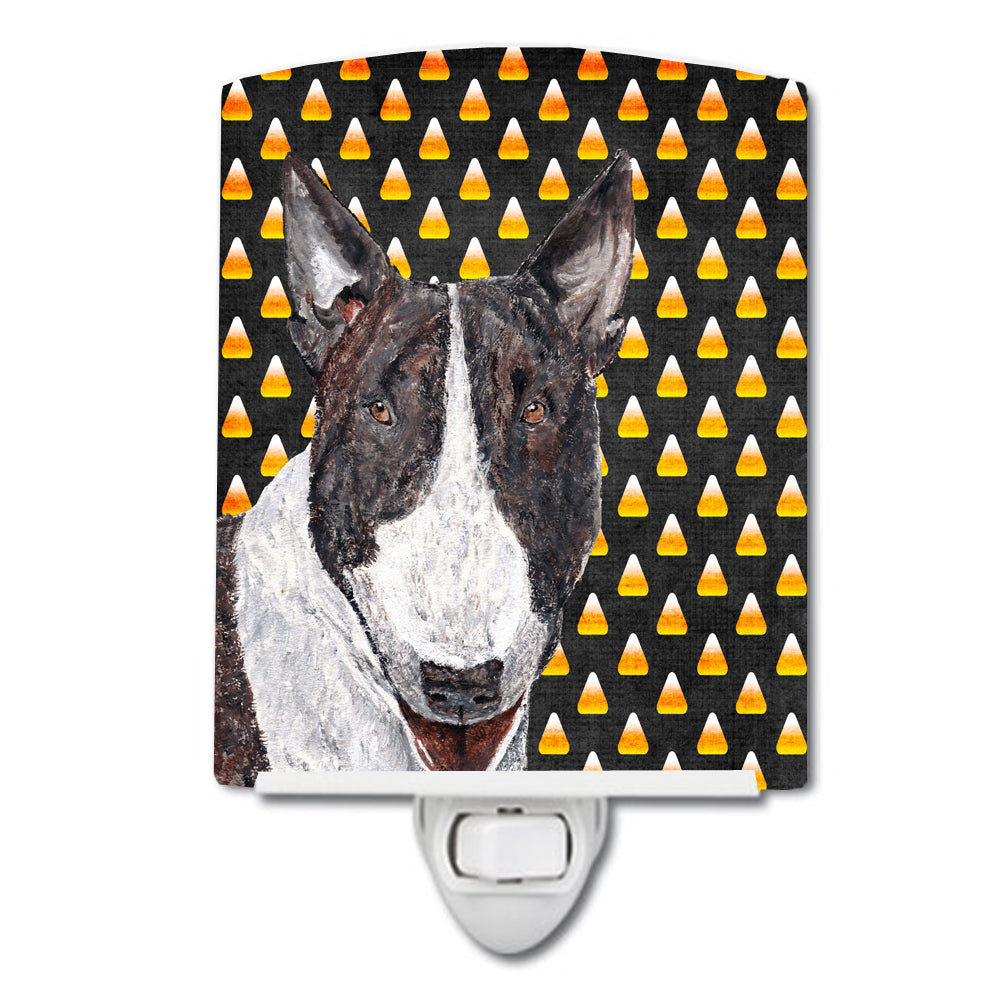 Bull Terrier Candy Corn Halloween Ceramic Night Light SC9533CNL - the-store.com