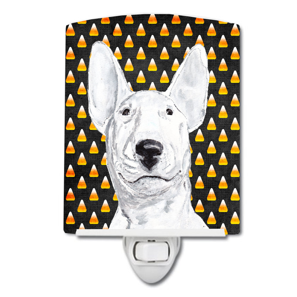 Bull Terrier Candy Corn Halloween Ceramic Night Light SC9534CNL - the-store.com